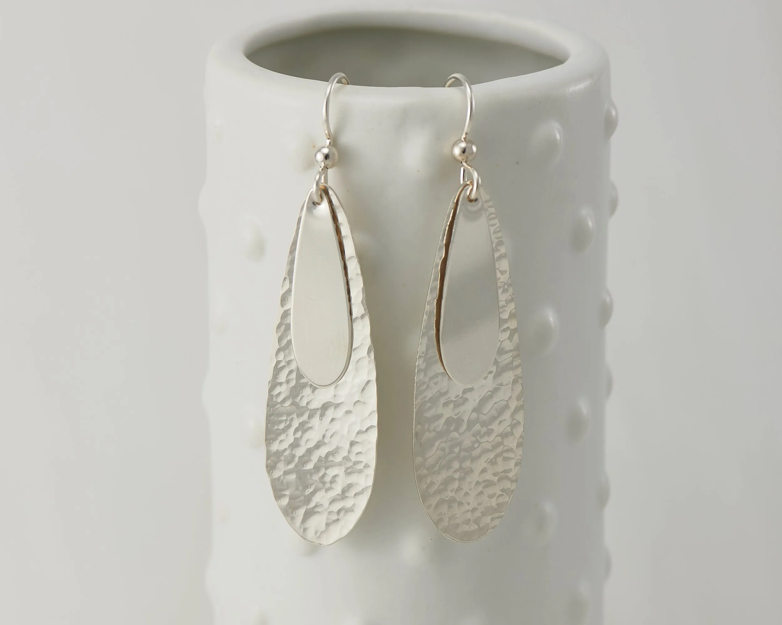 Silver Teardrops Earrings