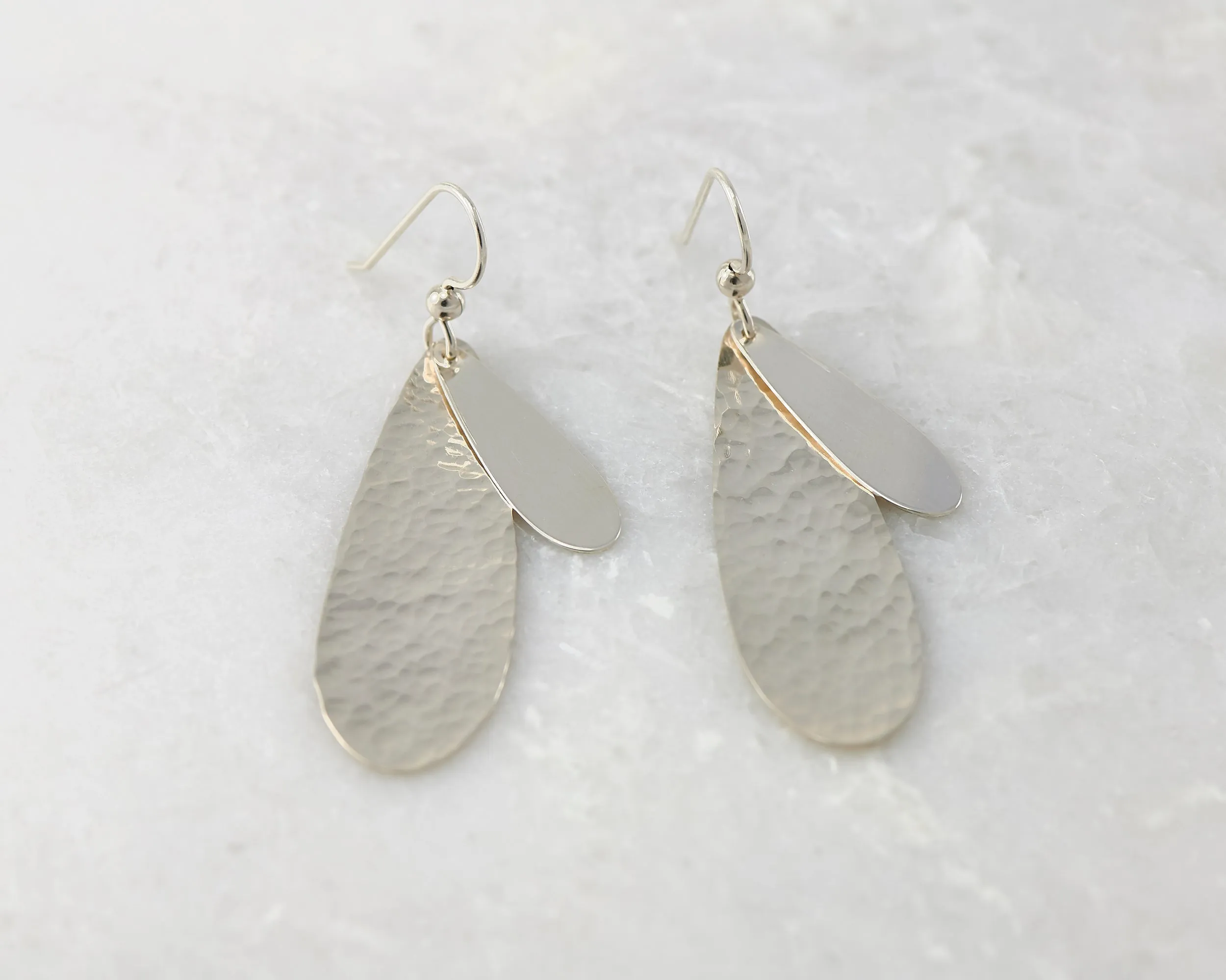 Silver Teardrops Earrings