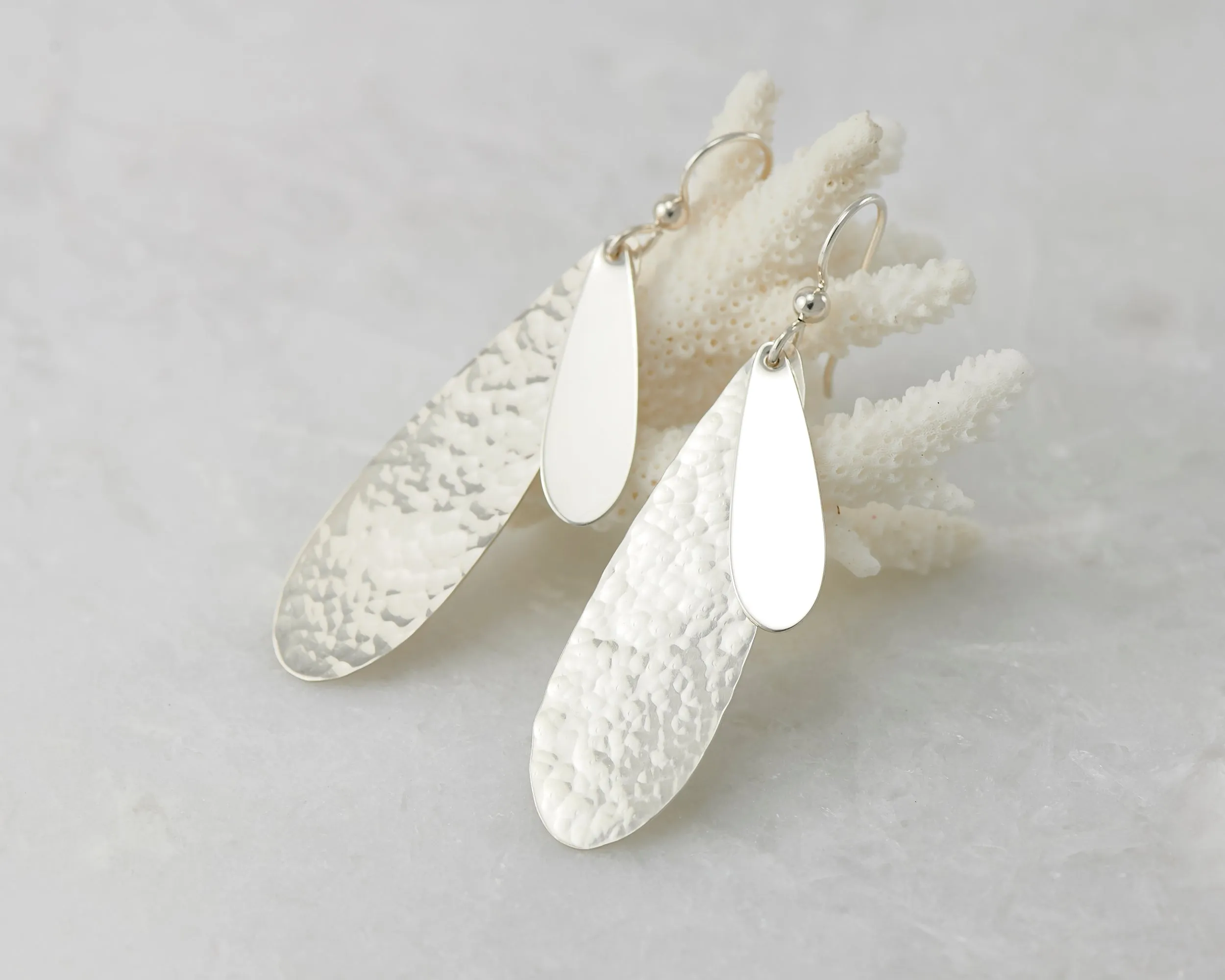 Silver Teardrops Earrings