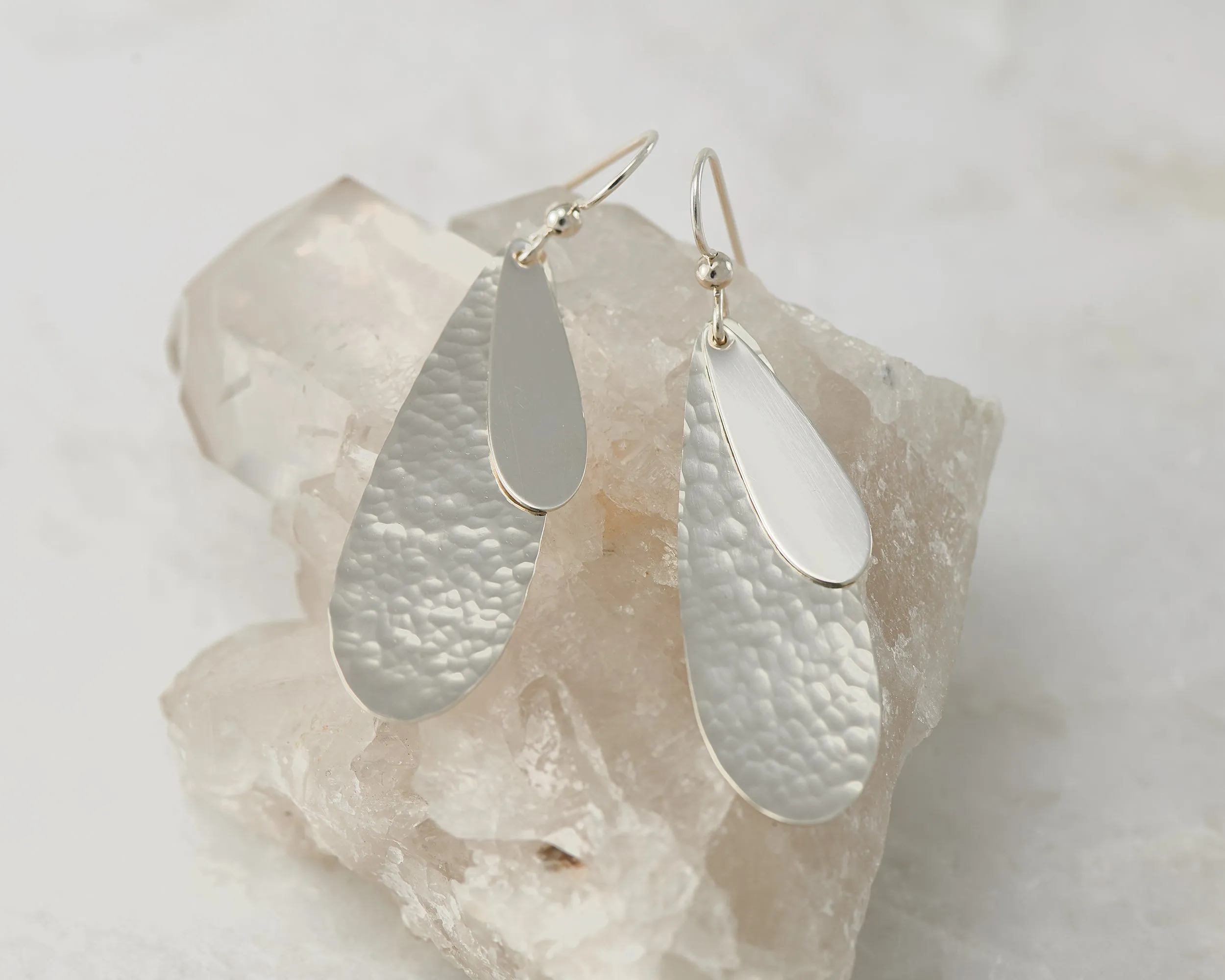 Silver Teardrops Earrings