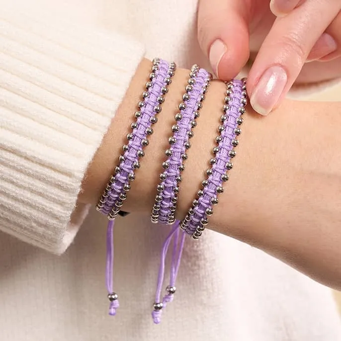 Silver x Lilac | Friendship DOT Bracelet