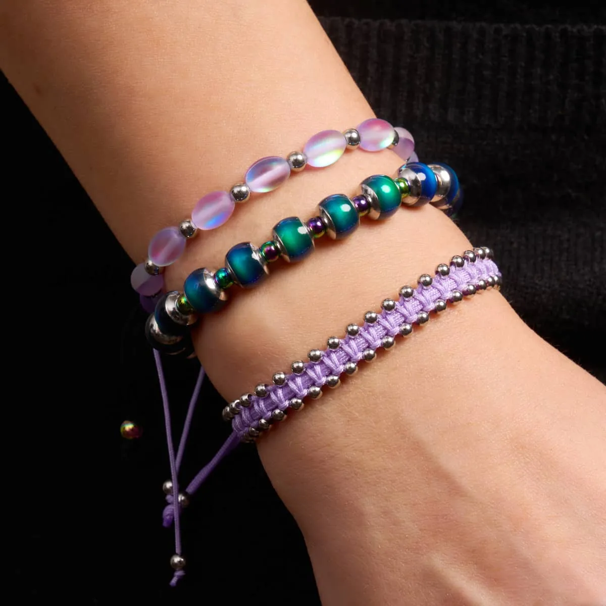 Silver x Lilac | Friendship DOT Bracelet