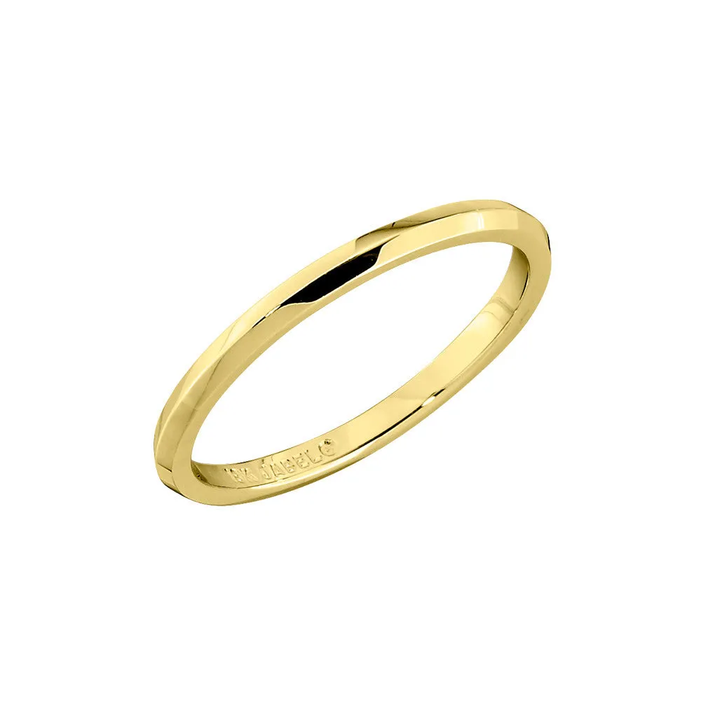 Simple Gold Bands - 1.8MM Knife Edge