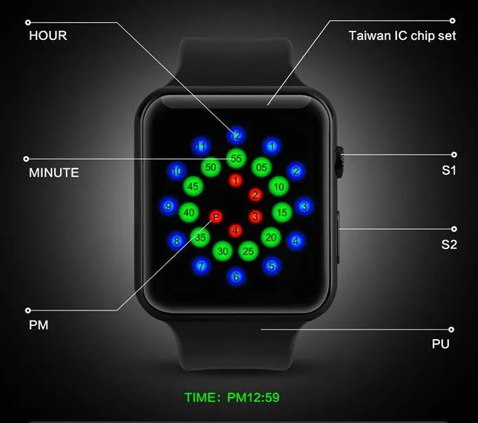 SKMEI 1176 3ATM waterproof Watch New Fashion LED Wristwatches Relogio Feminino Relojes Mujer Dress Bracelet