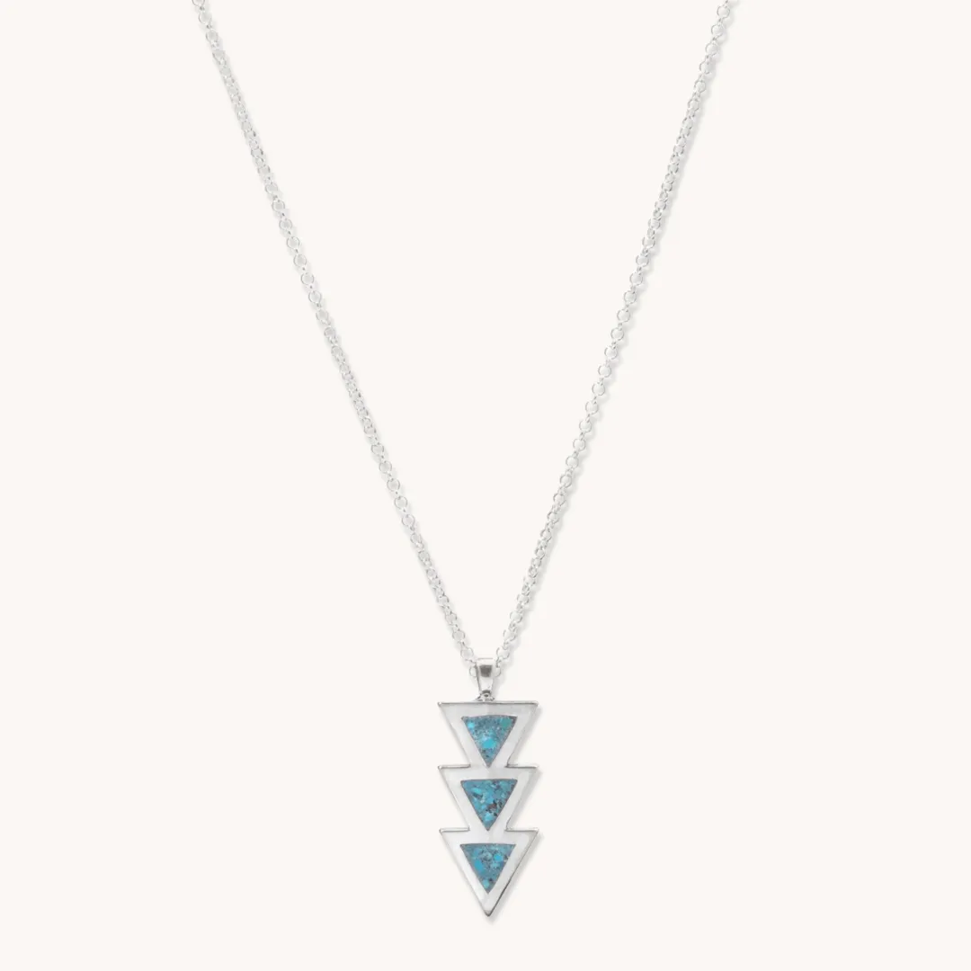 SkyWeaver: Azteca Turquoise Drop Necklace