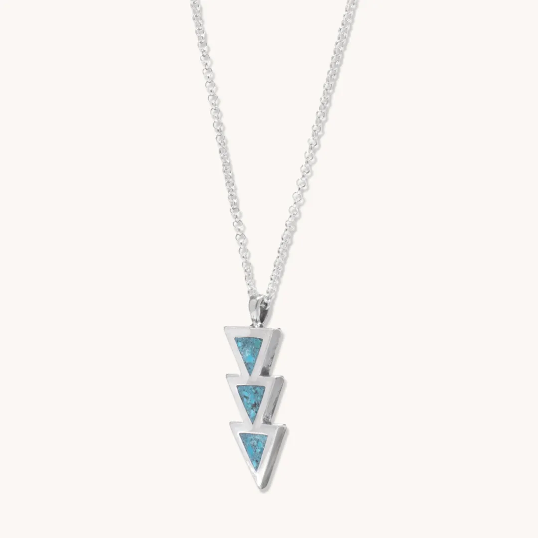 SkyWeaver: Azteca Turquoise Drop Necklace
