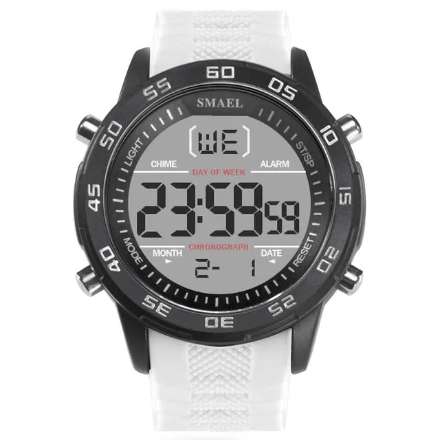 SMAEL Fashion Sport Watches Men Silicone Strap Brand Digital-Watch Noctilucous Waterproof Luxury Watch Men&#39;s Relogios Masculinos
