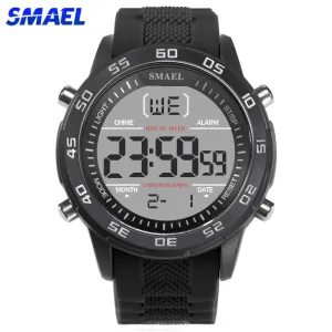 SMAEL Fashion Sport Watches Men Silicone Strap Brand Digital-Watch Noctilucous Waterproof Luxury Watch Men&#39;s Relogios Masculinos