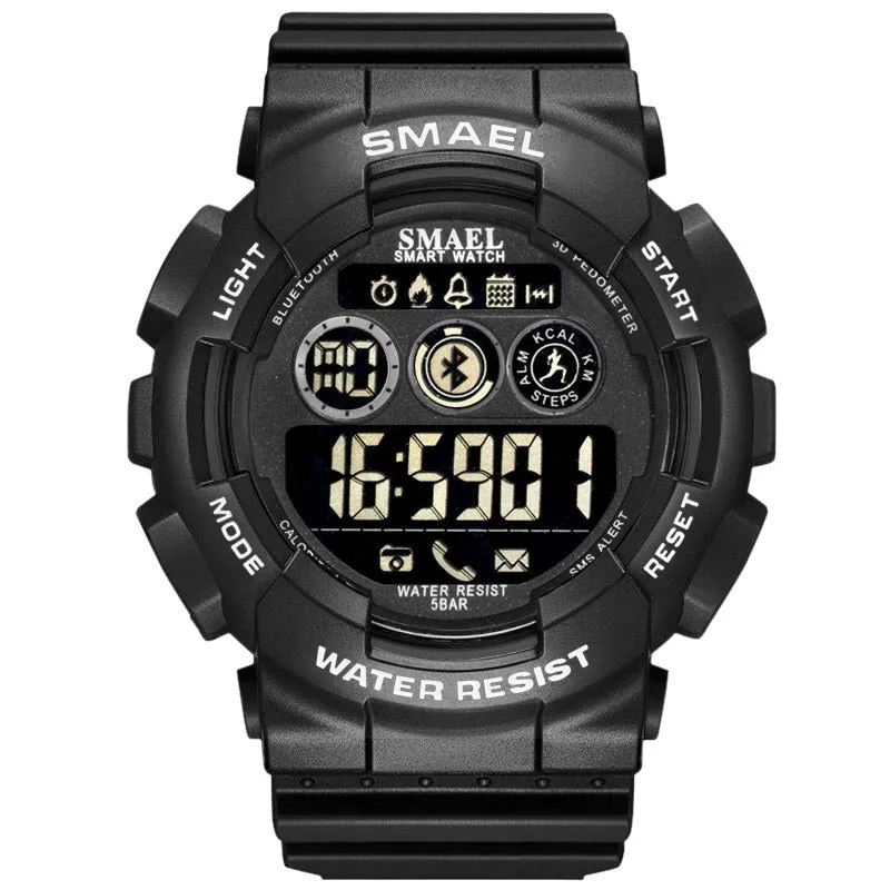 SMAEL Male Military Army Camouflage Wrist Watch LED Display Watches Chronograph Sport WristWatches Mens Digital Watches For Men