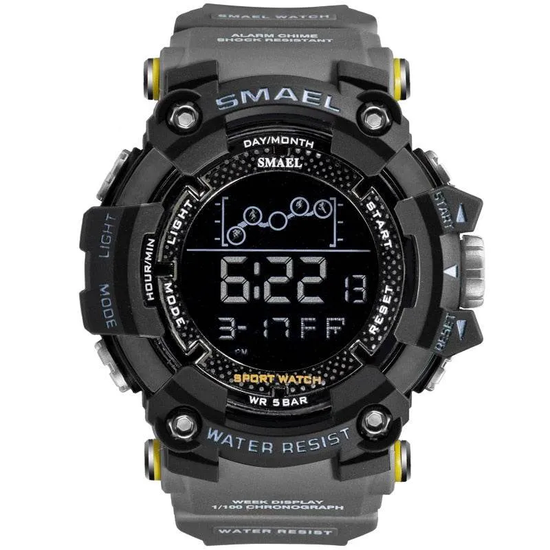 SMAEL Men's Watch Military Water-Resistant Sport Army led Digital Stopwatches Relógio Mascolino Watches