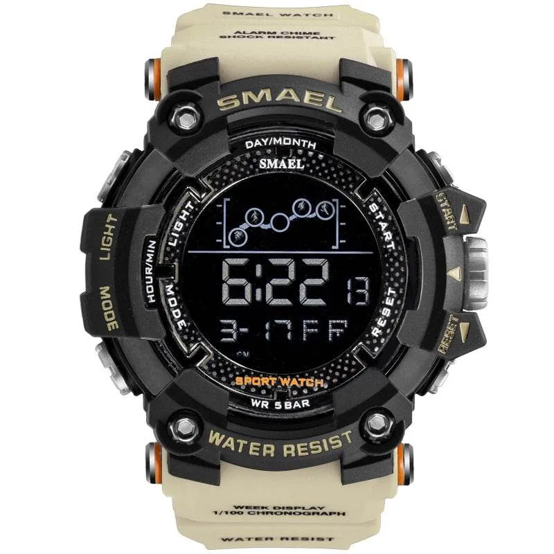 SMAEL Men's Watch Military Water-Resistant Sport Army led Digital Stopwatches Relógio Mascolino Watches