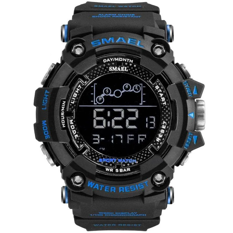 SMAEL Men's Watch Military Water-Resistant Sport Army led Digital Stopwatches Relógio Mascolino Watches