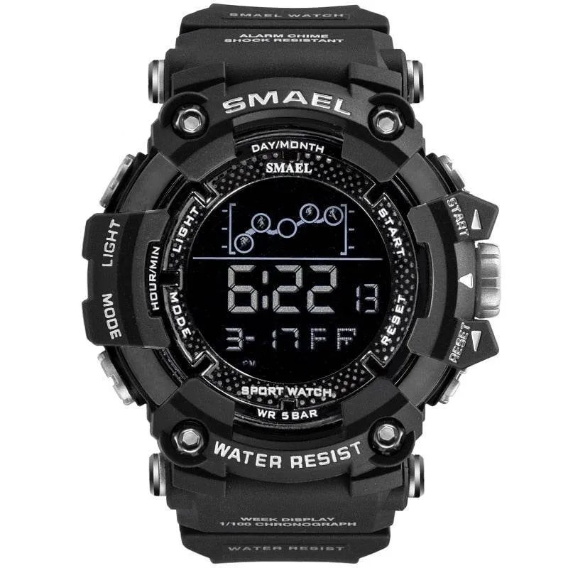 SMAEL Men's Watch Military Water-Resistant Sport Army led Digital Stopwatches Relógio Mascolino Watches