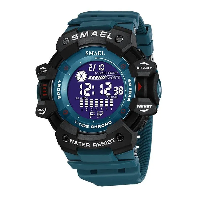 SMAEL Men's Watch Military Water-Resistant Sport Army led Digital Stopwatches Relógio Mascolino Watches