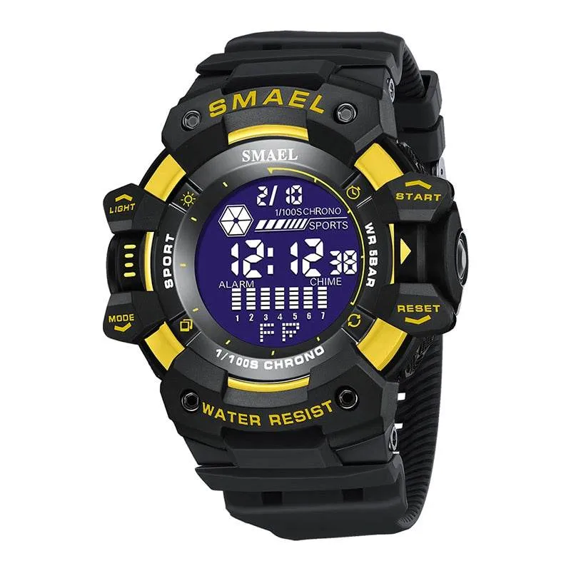 SMAEL Men's Watch Military Water-Resistant Sport Army led Digital Stopwatches Relógio Mascolino Watches