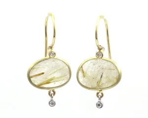 Small Rhodizite Polki Earrings