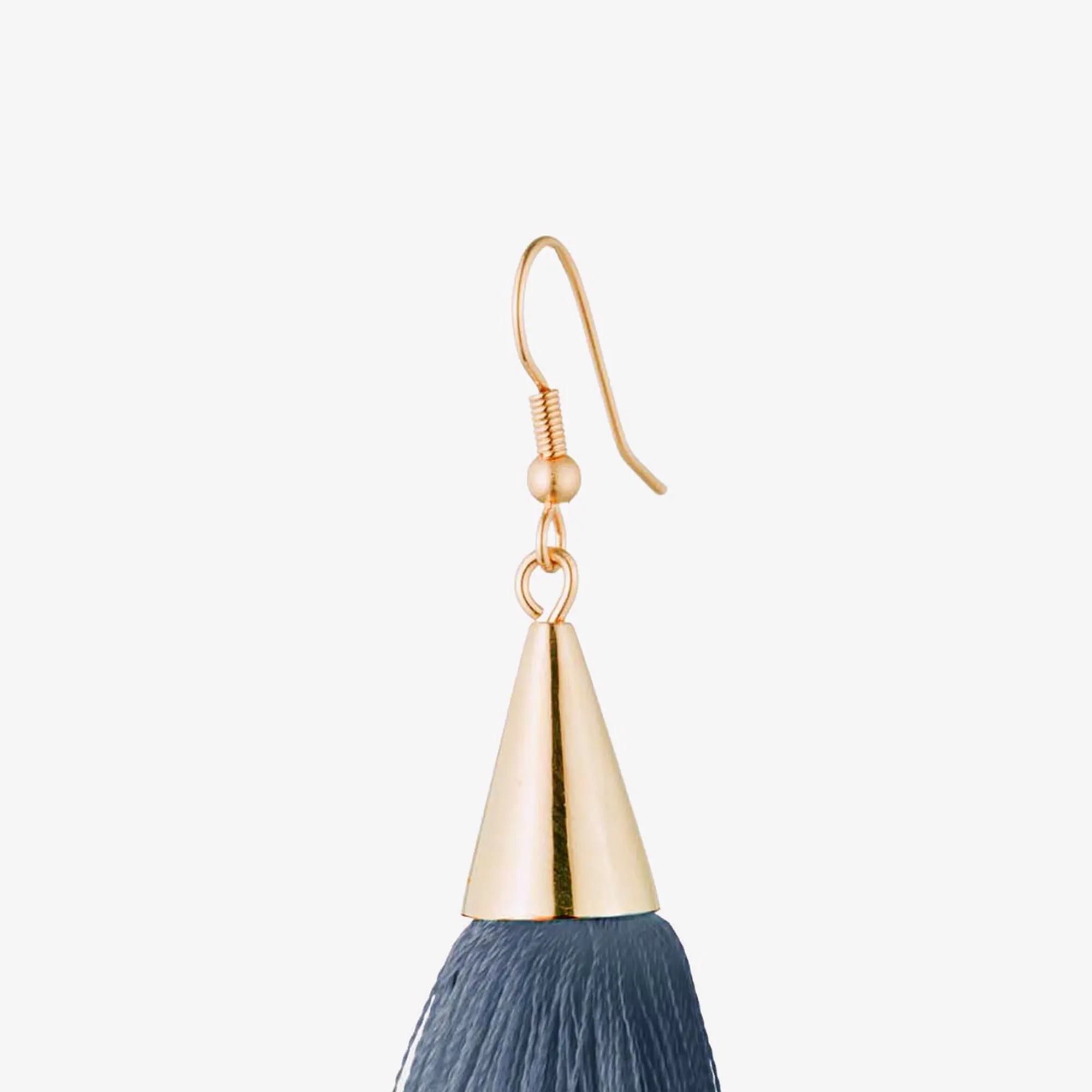 SMALL SILK TASSEL EARRINGS