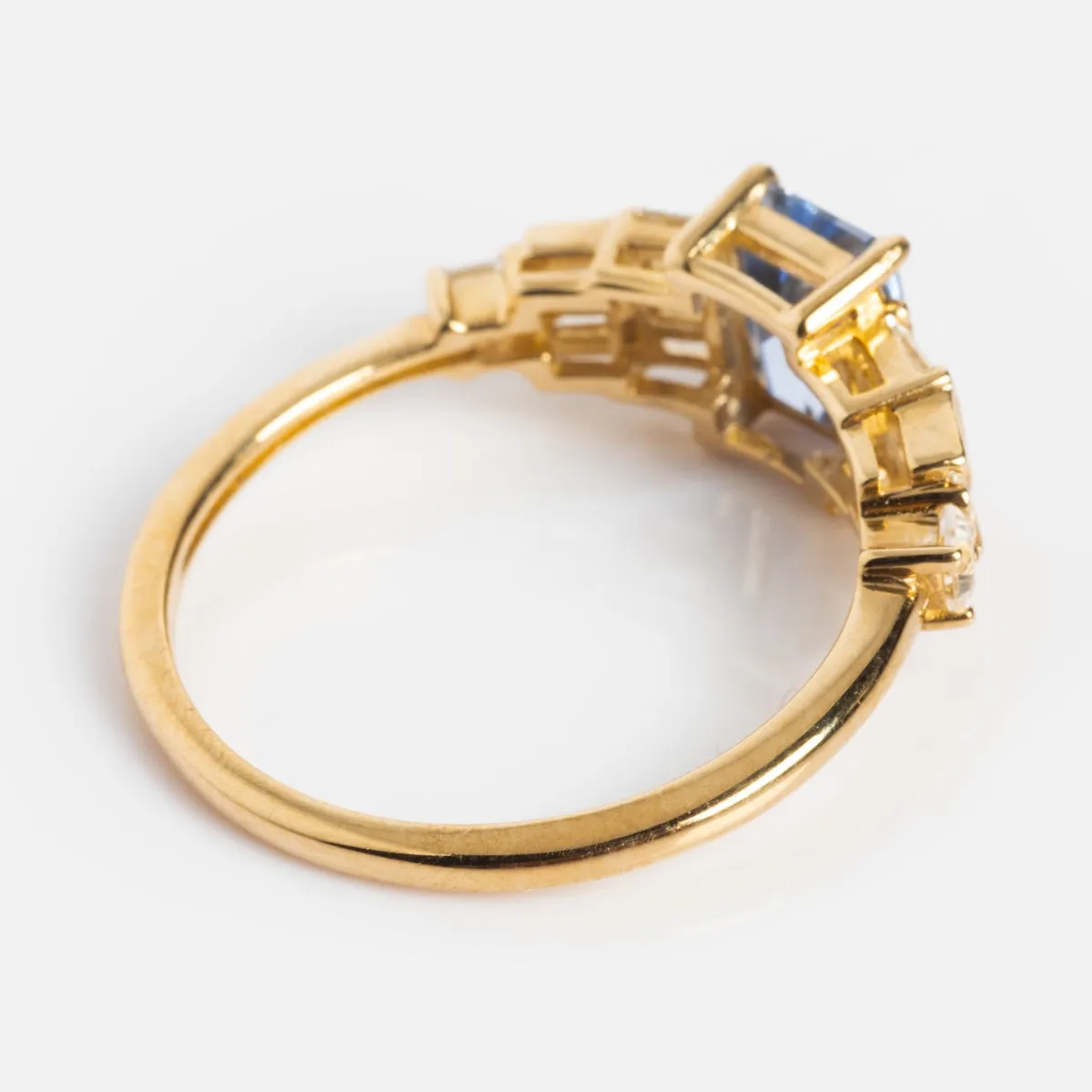 Solid Gold 2024 December Capsule Vintage Inspired Tanzanite Statement Ring