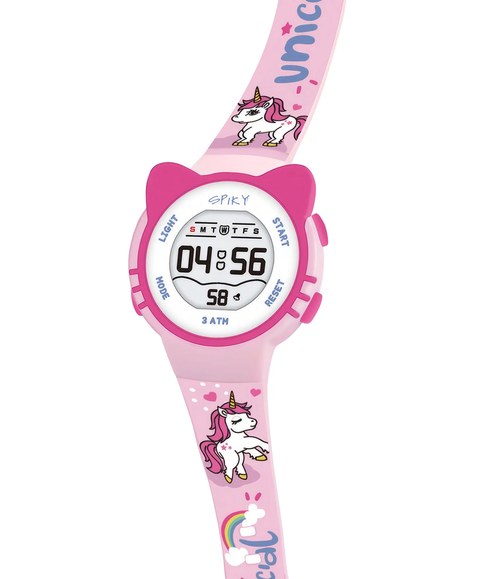 Spiky Eva17 Round Cat Shaped Digital Watch