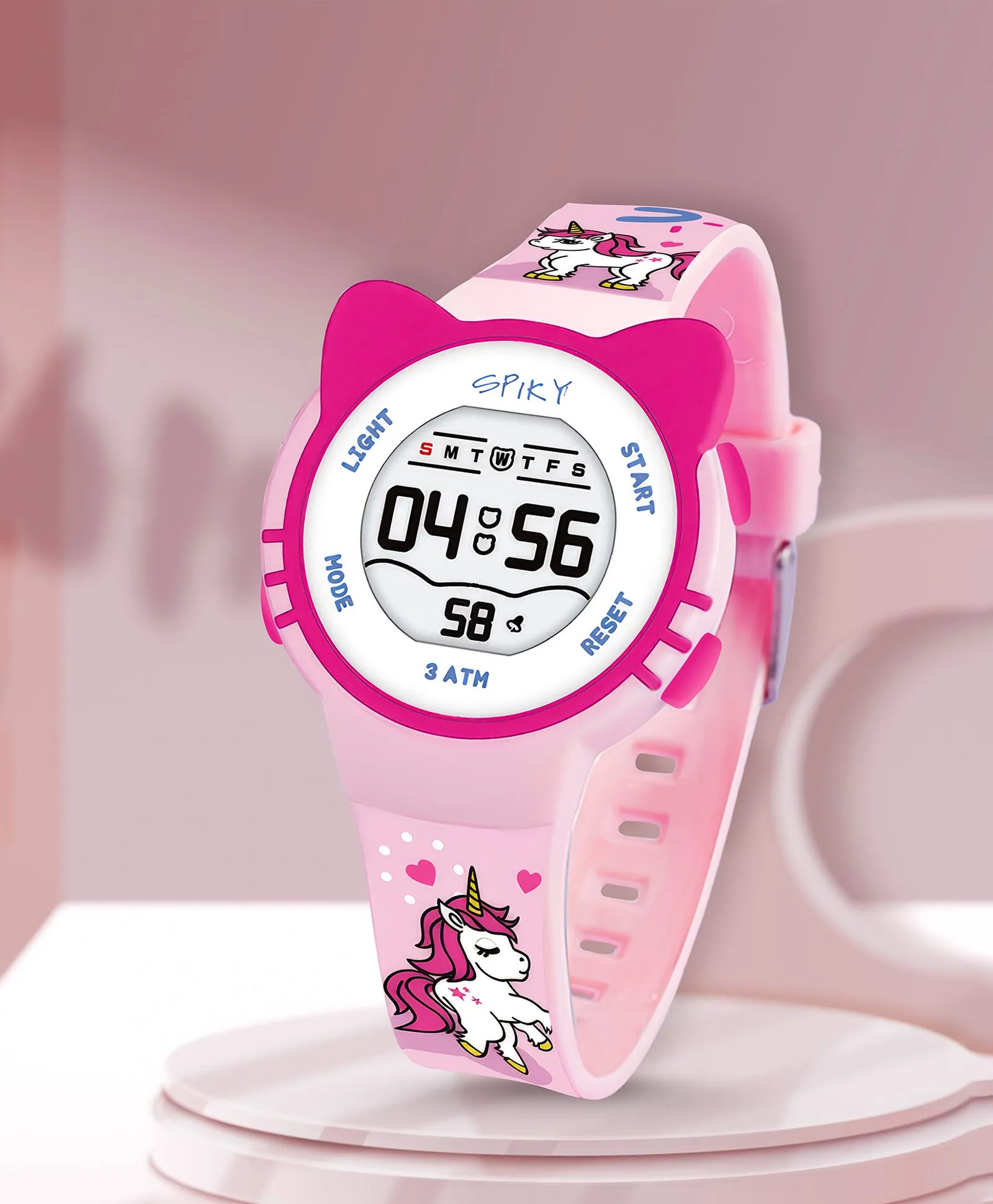Spiky Eva17 Round Cat Shaped Digital Watch