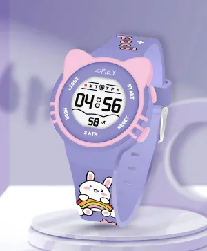 Spiky Eva17 Round Cat Shaped Digital Watch