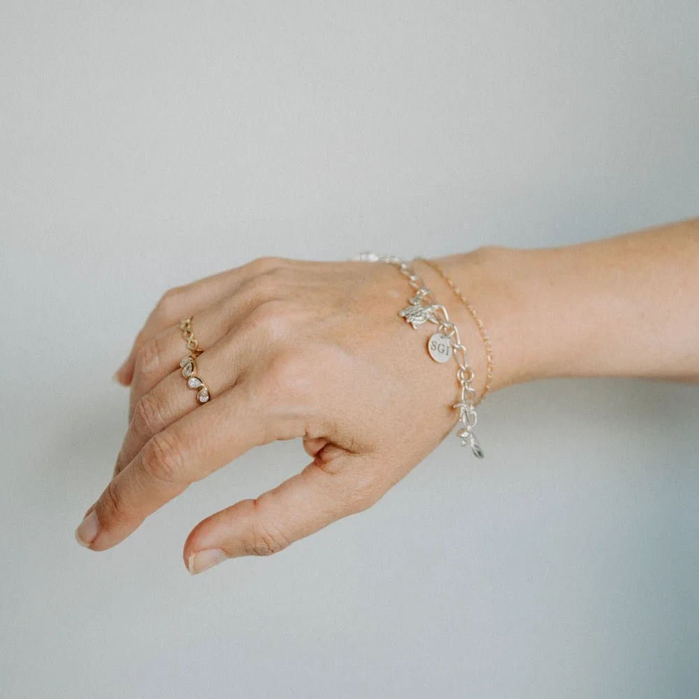 St. George Island Charm in Silver