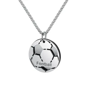 Stainless Steel Football Necklaces