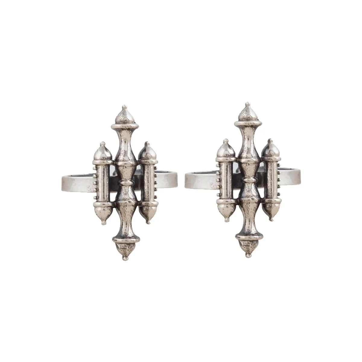 Stambh Silver Toe Rings by MOHA