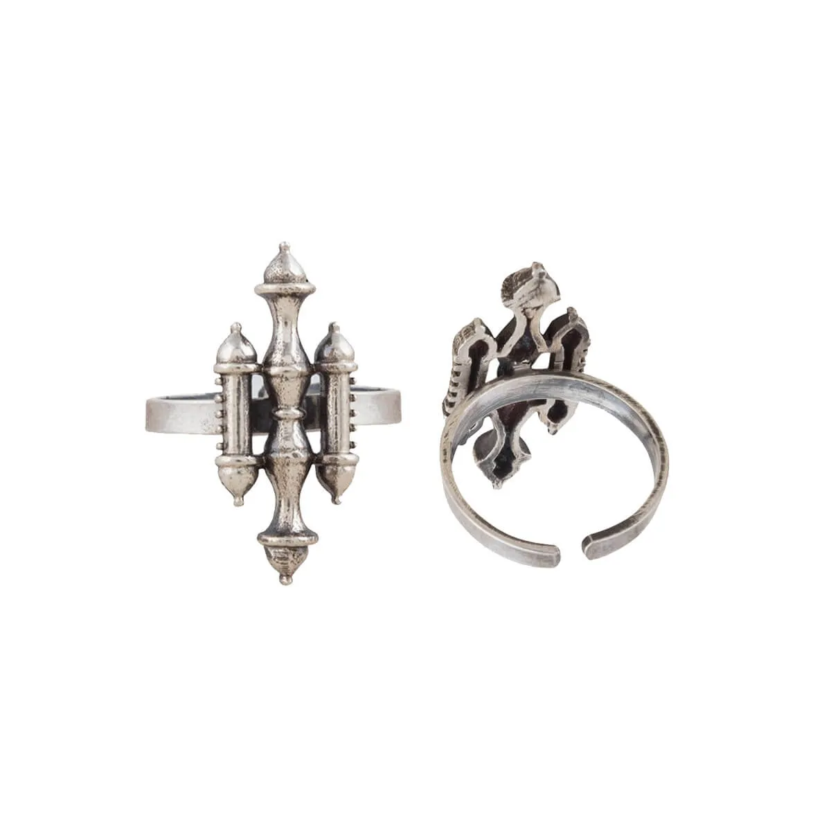 Stambh Silver Toe Rings by MOHA