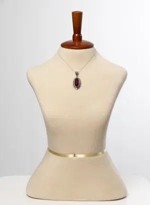 Sterling and Garnet Necklaces