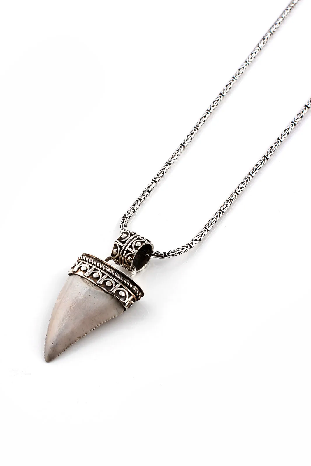 Sterling Silver Byzantine Bali Chain