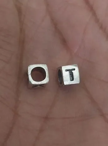Sterling Silver T Bead