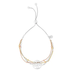 Sterling Silver Tree of Life Friendship Adjustable Bolo Bracelet