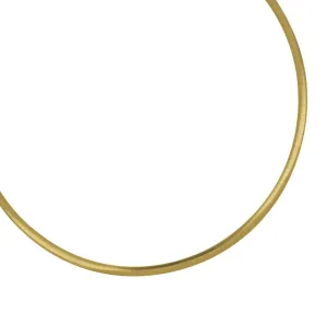 Sterling Silver/14k Yellow Gold 4mm Reverse Omega 18"
