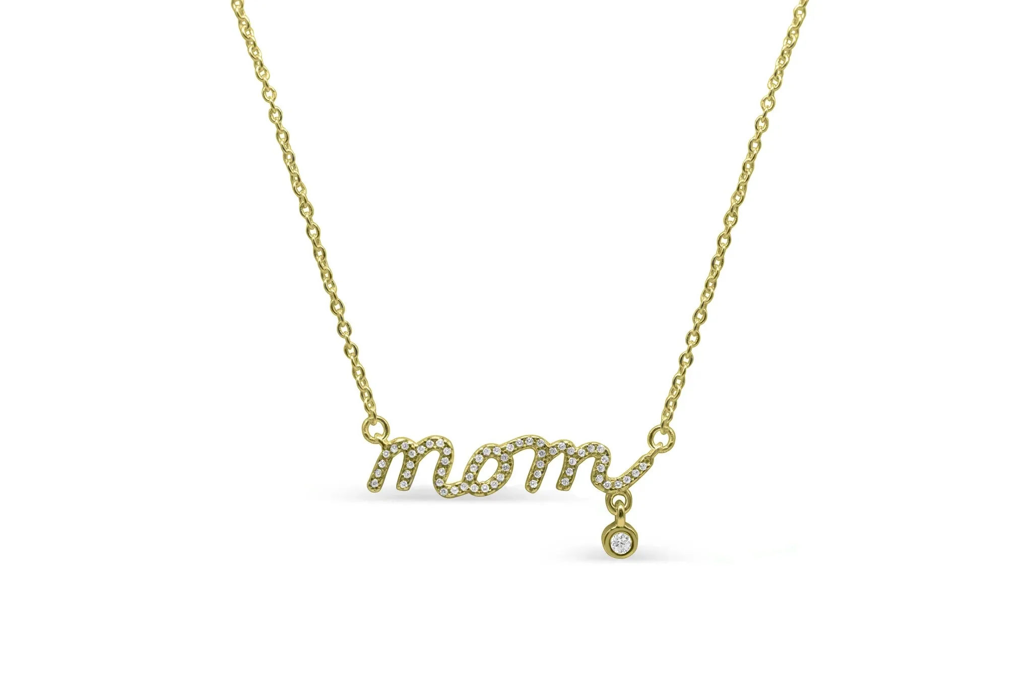 Stia PAVÉ MOM - Scripted for Her Necklaces