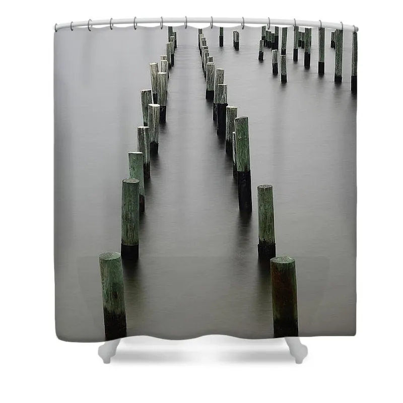 Still Pier - Shower Curtain