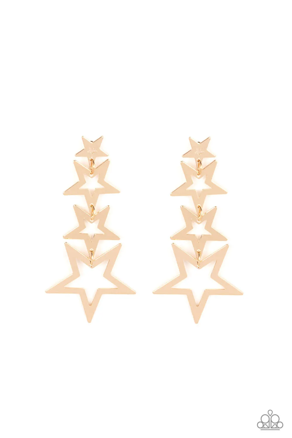 Superstar Crescendo - Gold Post Earring