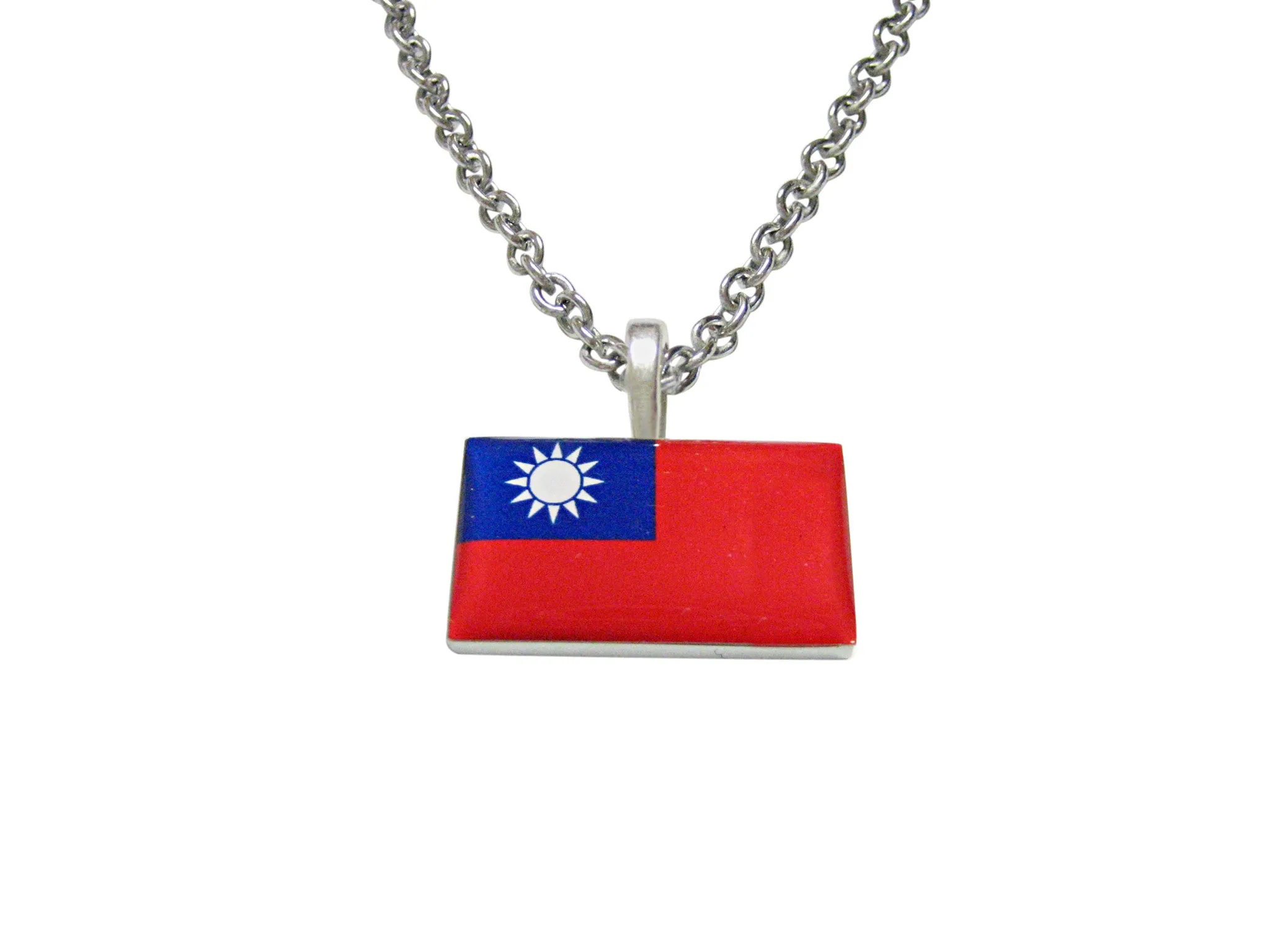 Taiwan Flag Pendant Necklace