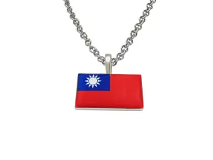 Taiwan Flag Pendant Necklace