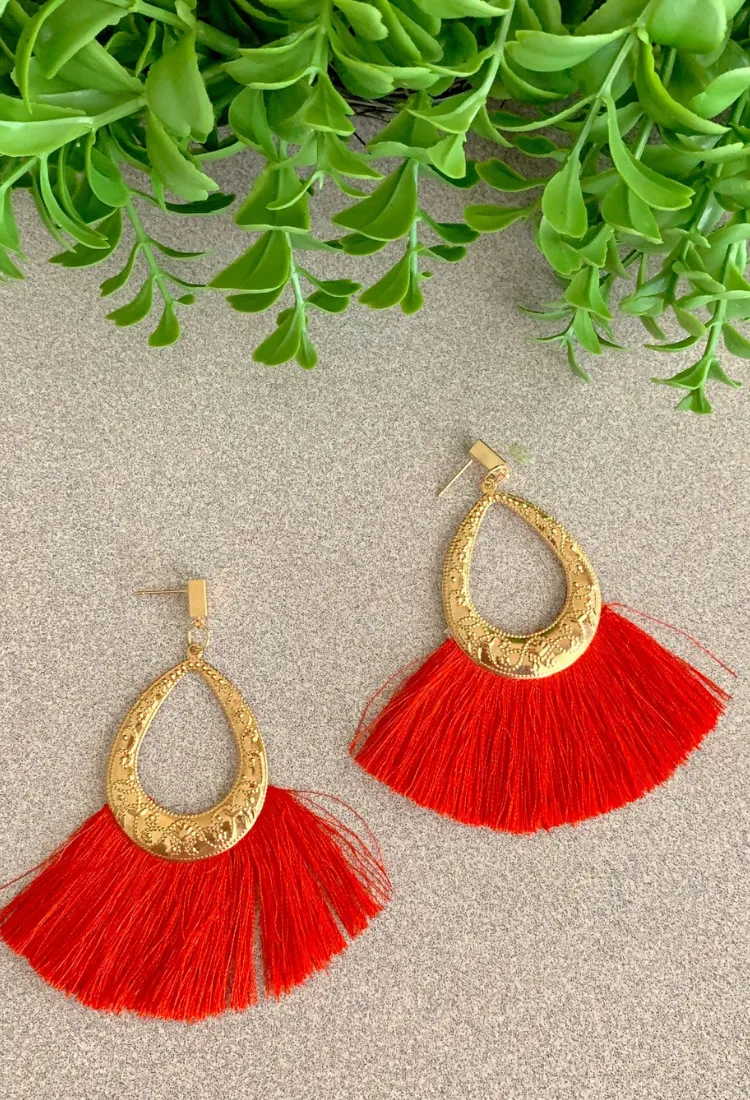 Tassel Fan Earrings