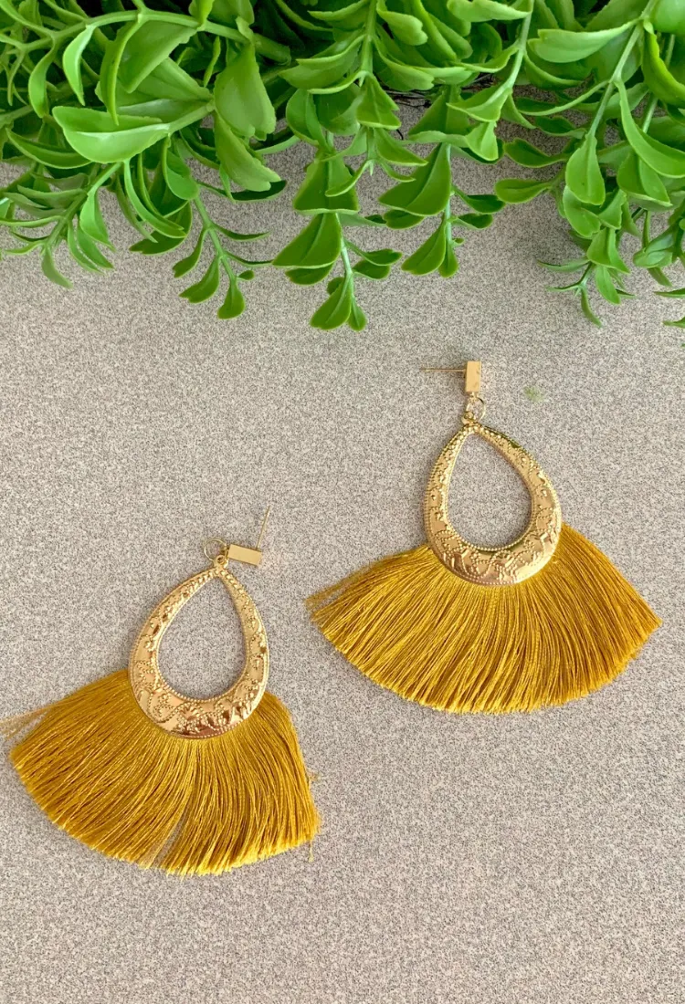 Tassel Fan Earrings