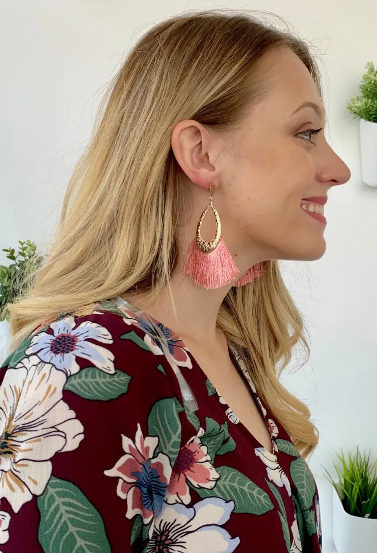 Tassel Fan Earrings