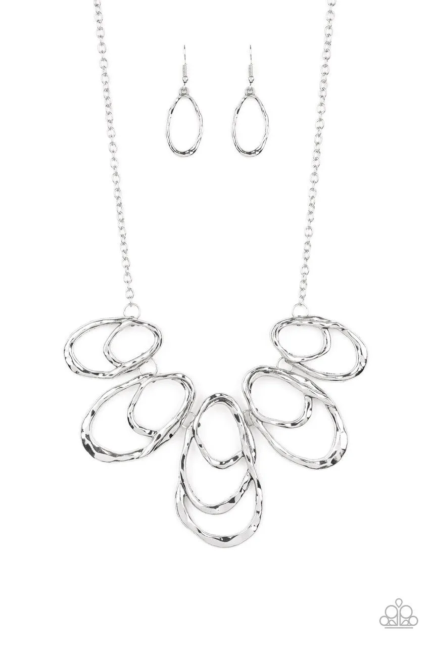 Terra Storm Silver Paparazzi Necklace