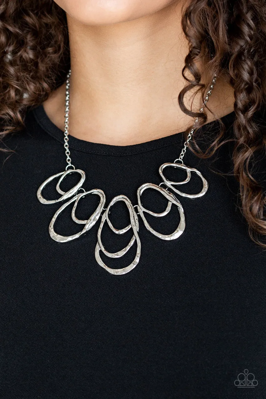 Terra Storm Silver Paparazzi Necklace