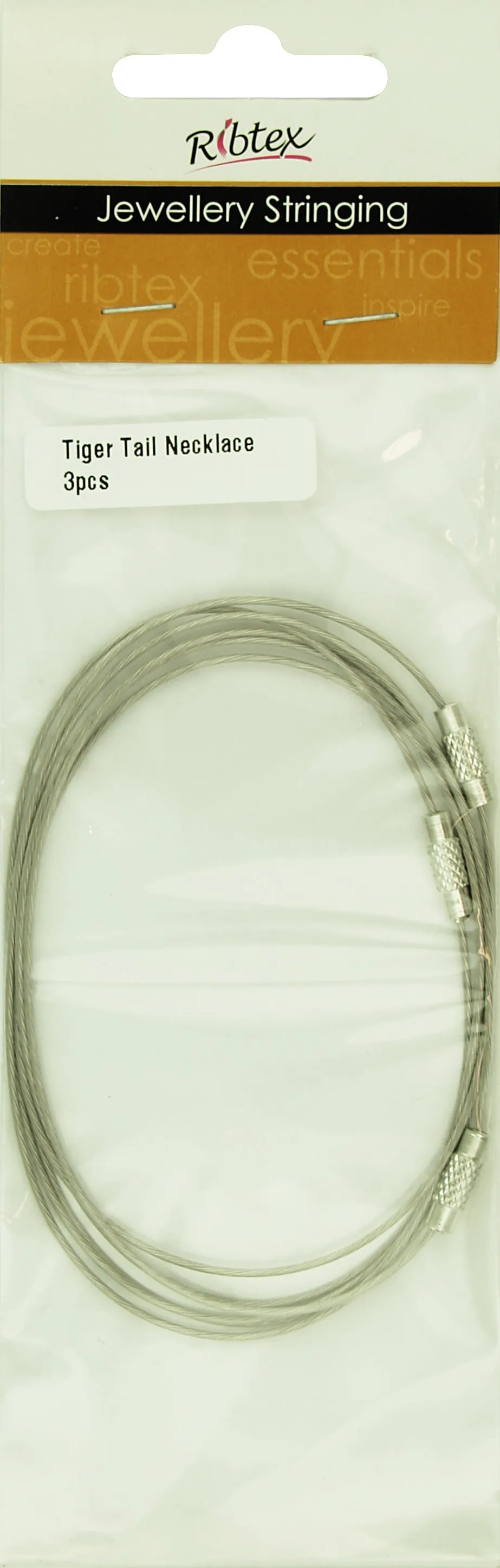 TIGER TAIL NECKLACE SILVER 3PC