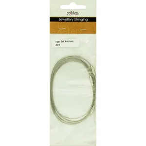 TIGER TAIL NECKLACE SILVER 3PC