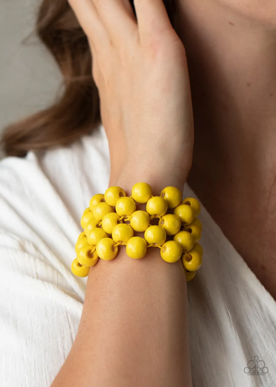 Tiki Tropicana Red Yellow Bracelet