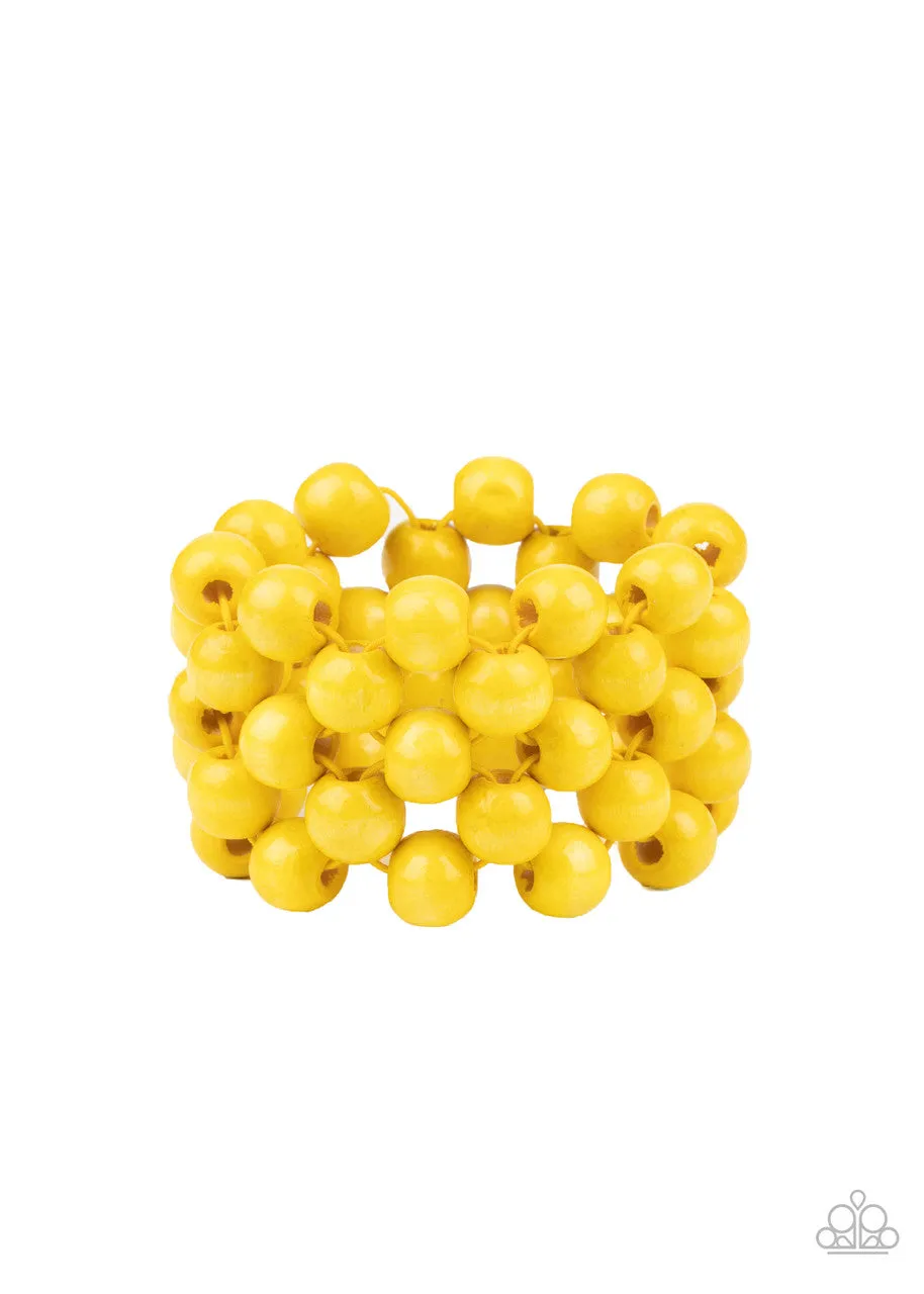 Tiki Tropicana Red Yellow Bracelet