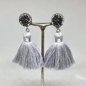 TM. Diamante Tassel Earrings