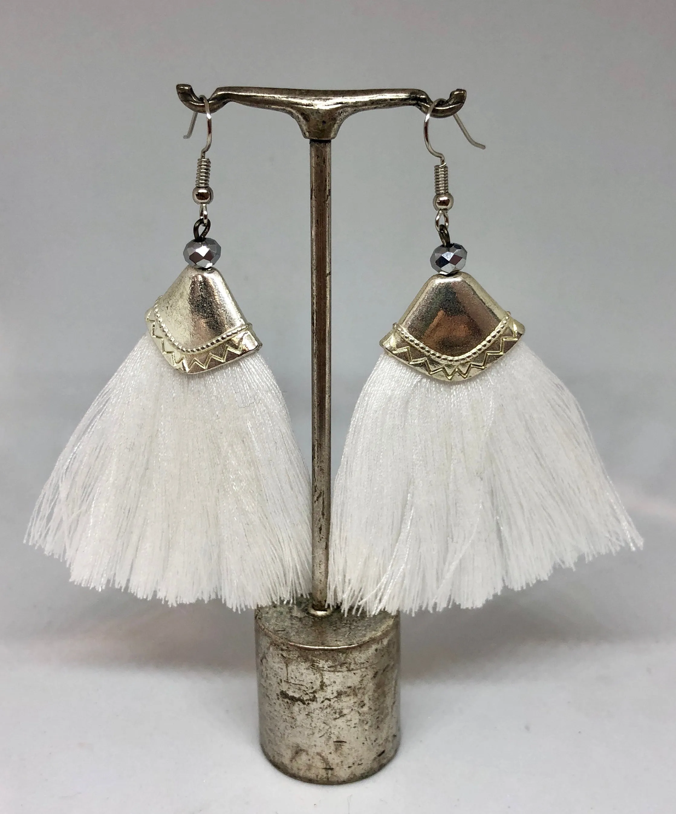 TM. Fan Tassel Earrings